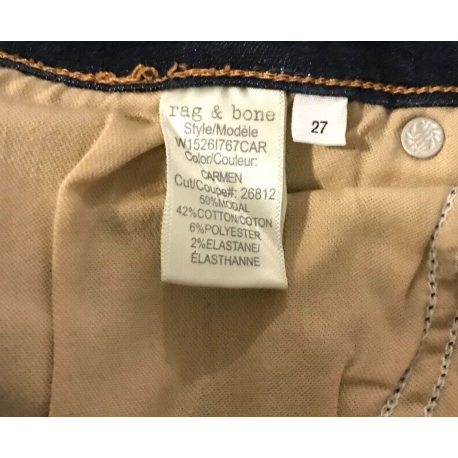 Rag & Bone Rag & Bone Women's Cate Mid-Rise Ankle Skinny Jeans-Size 27 Size 27" / US 4 / IT 40 - 8 Thumbnail