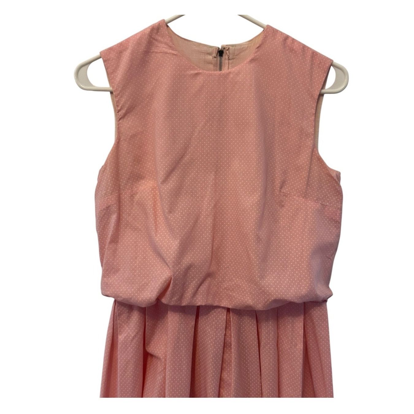 Vintage Vintage OOAK pink & white polka dot bubble hem dress medium Size M / US 6-8 / IT 42-44 - 3 Thumbnail