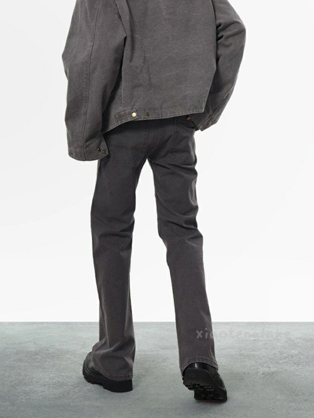 Designer × Japanese Brand × Vintage washed faded utility patchwork skate hiphop flared pants Size US 32 / EU 48 - 3 Thumbnail