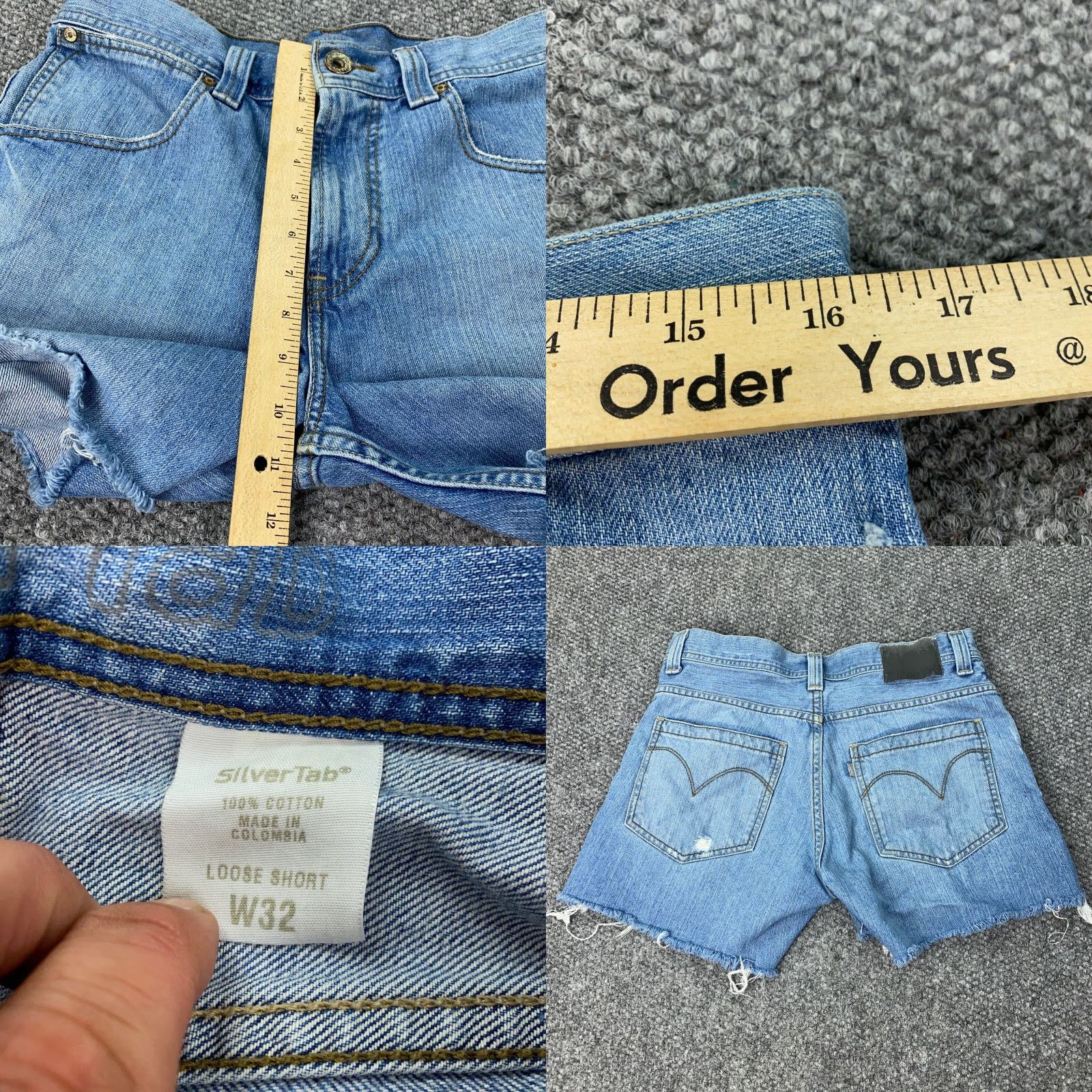 Levi's Vintage Levis Jeans Cut-Off Shorts Womens Size 32 Blue Loose Short Size 32" / US 10 / IT 46 - 8 Thumbnail