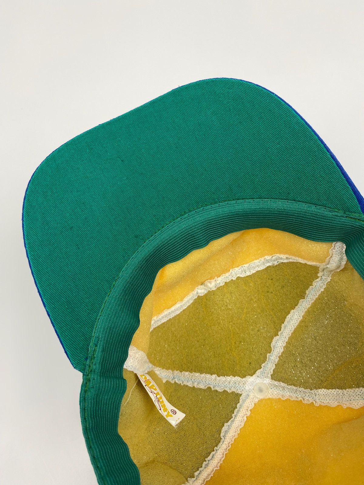 Vintage 1980’s Vintage Brazil Grand Prix Formula 1 Foam Snap Back Size ONE SIZE - 4 Thumbnail