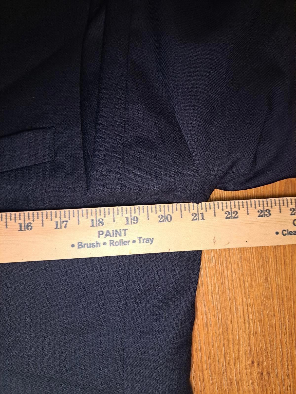 Hart Schaffner Marx Hart Schaffner Marx Blazer Mens 42R Navy Wool Silver Buttons Size 42R - 9 Thumbnail