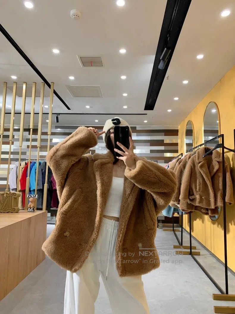 Max Mara Max Mara Teddy bear short biker jacket coat Size M / US 6-8 / IT 42-44 - 2 Thumbnail