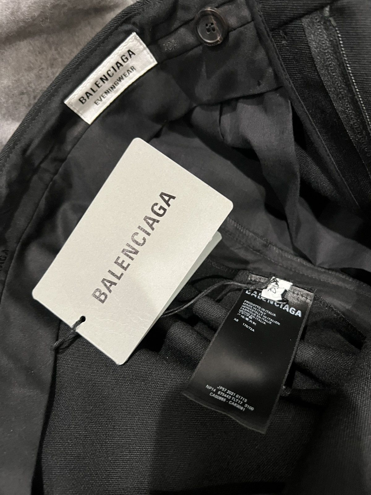 Balenciaga Spring 22 Eveningwear Tuxedo Pants in Black (XS) Size US 28 / EU 44 - 5 Thumbnail