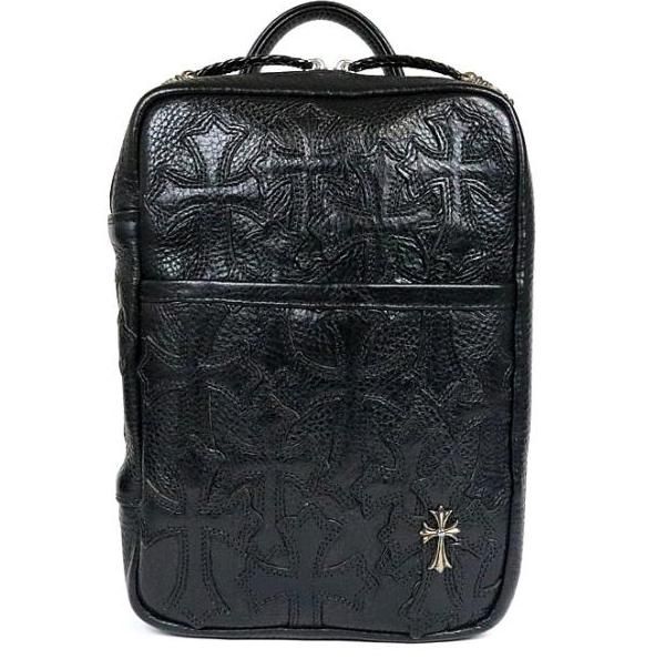 Pre-owned Chrome Hearts Cross Patch Every Day Carry Bag In Black