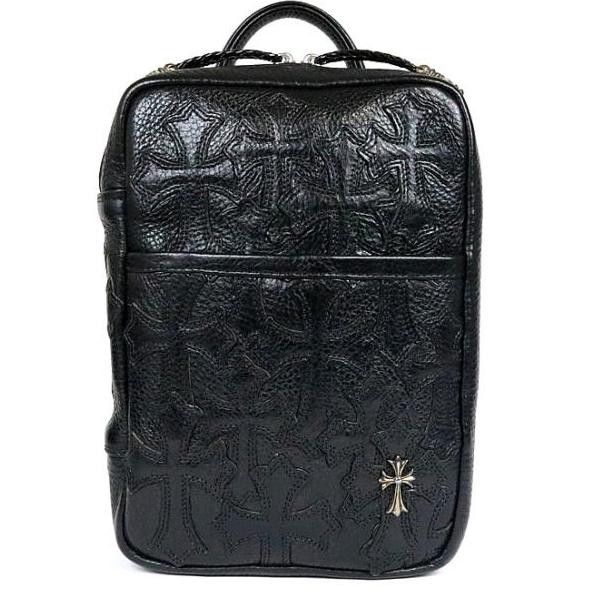 靴/バッグ CHROME HEARTS  EVERYDAY CARRY L Pre-owned Chrome Hearts Cross Patch Every Day Carry Bag In Black