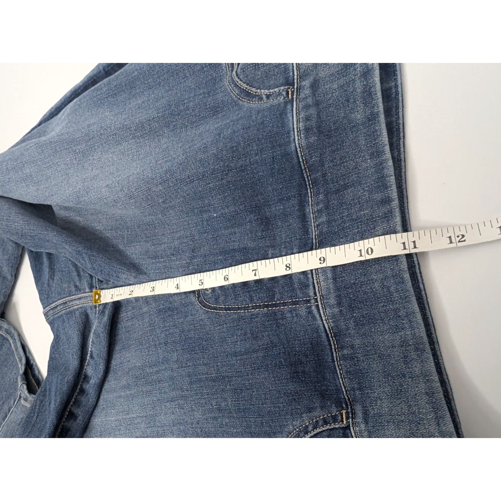 Vintage Lane Bryant Signature Fit Flex High Rise Jegging Jeans Pocket Stretch 14 Plus Denim Blue Womens Size 36" / US 14 / IT 50 - 7 Thumbnail