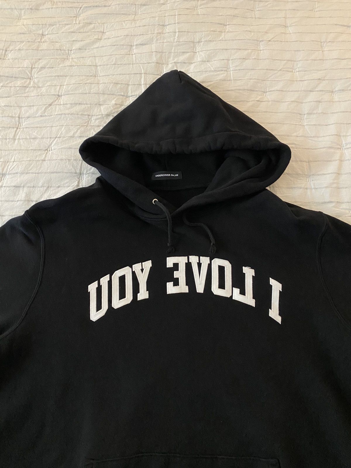 Undercover Undercover I Love You Hooded Sweatshirt Sz 5 Size US XXL / EU 58 / 5 - 6 Thumbnail