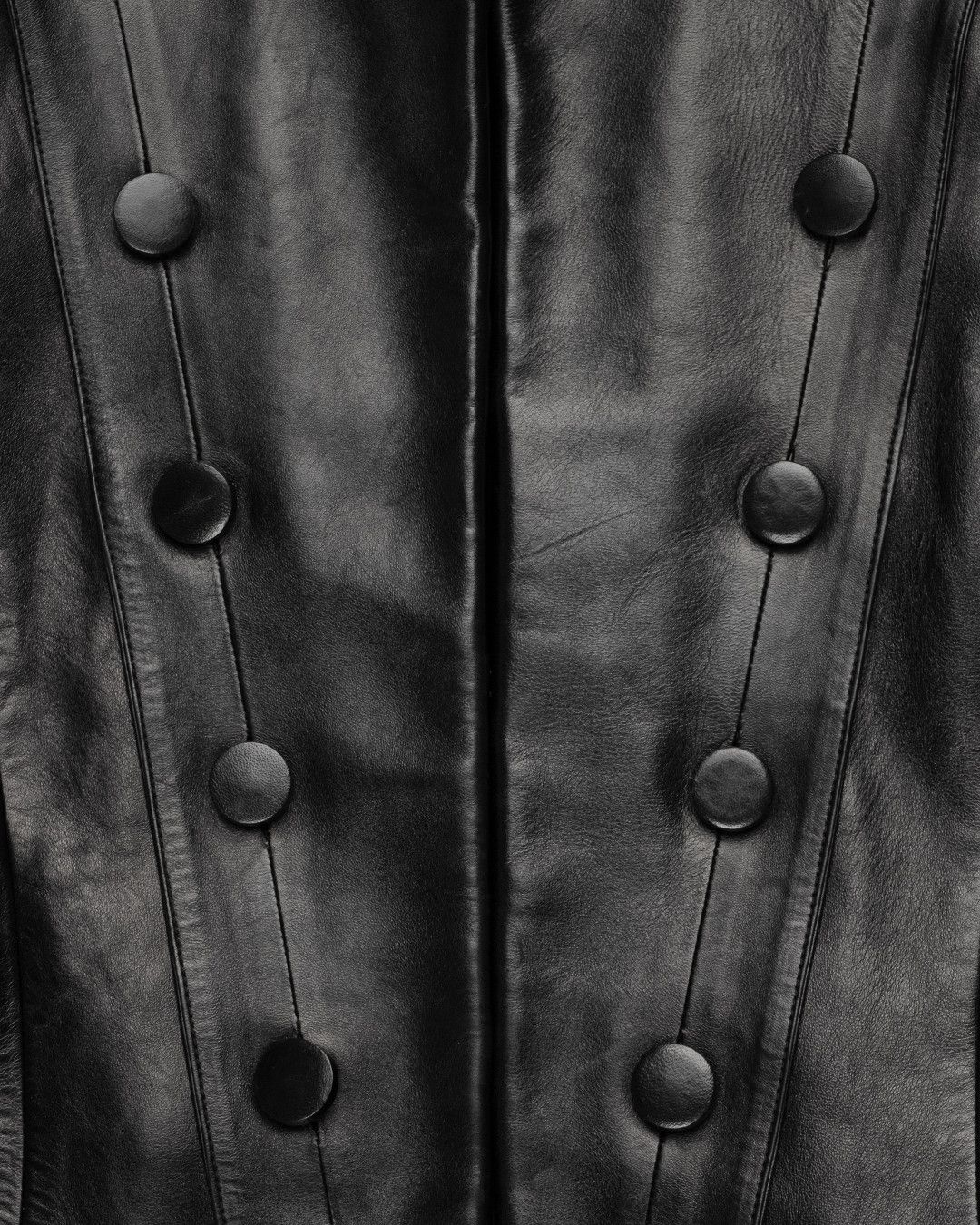 Tom Ford AW2001 Leather Officer Jacket Size US S / EU 44-46 / 1 - 4 Thumbnail