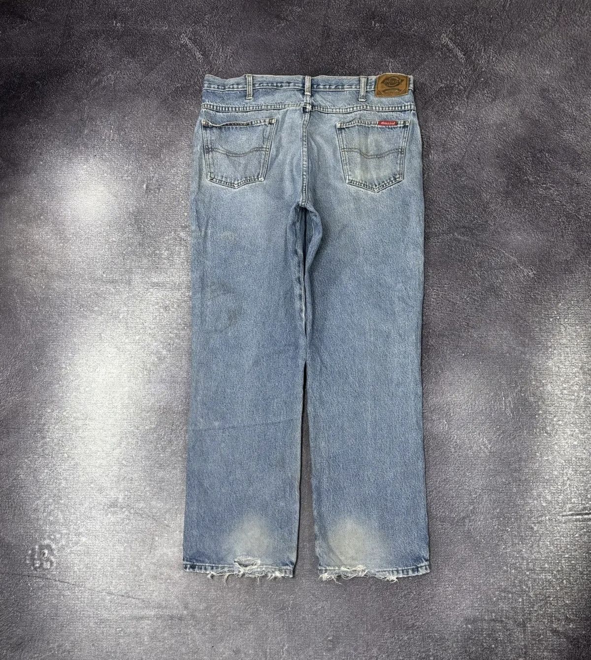Dickies × Vintage Vintage 90s Dickies Faded Light Blue Work Denim Baggy Jeans Size US 38 / EU 54 - 1 Thumbnail