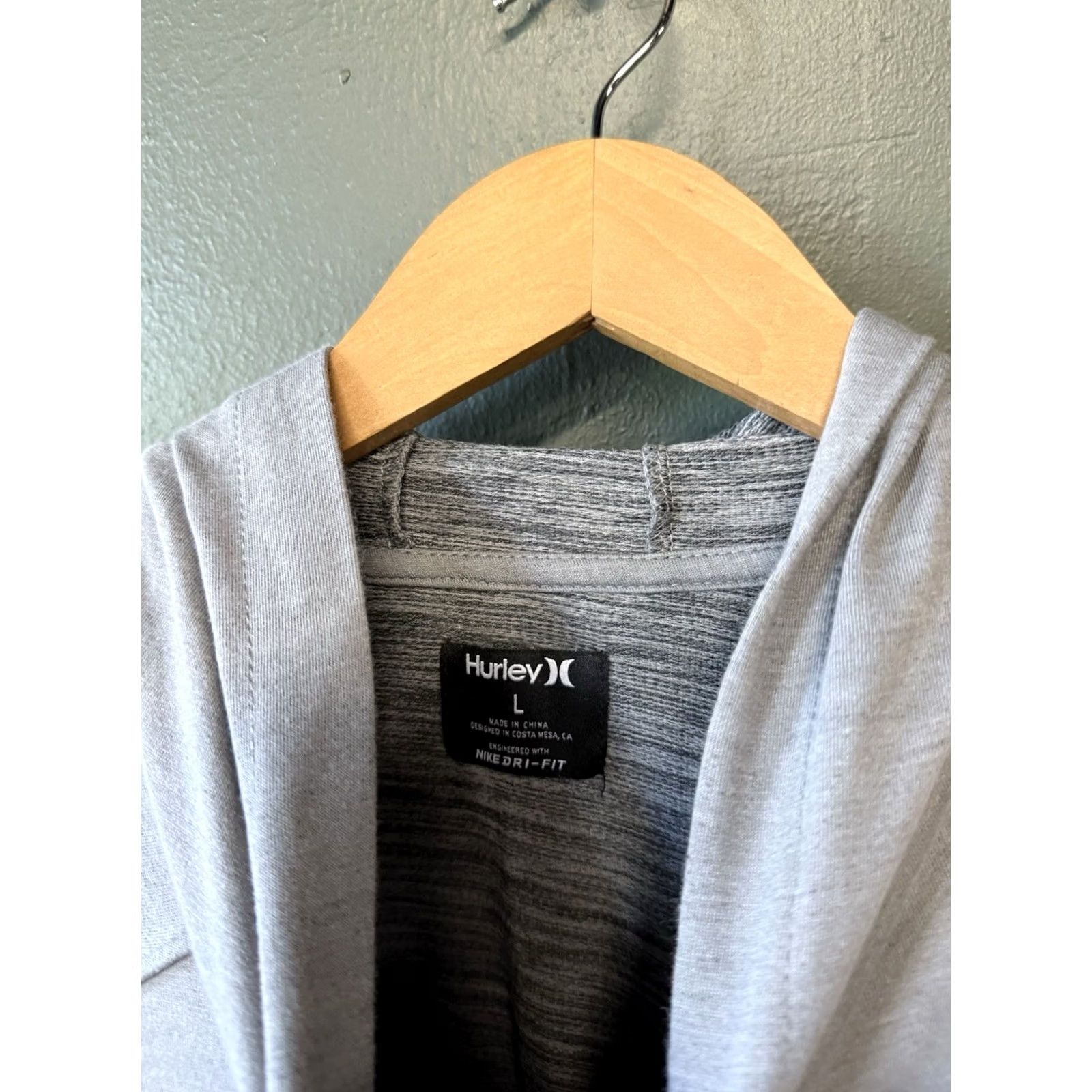 Hurley Hurley Sweatshirt Pullover Hooded Lightweight Mens Gray Large Shirt Mens Slim fit? Size US L / EU 52-54 / 3 - 3 Thumbnail