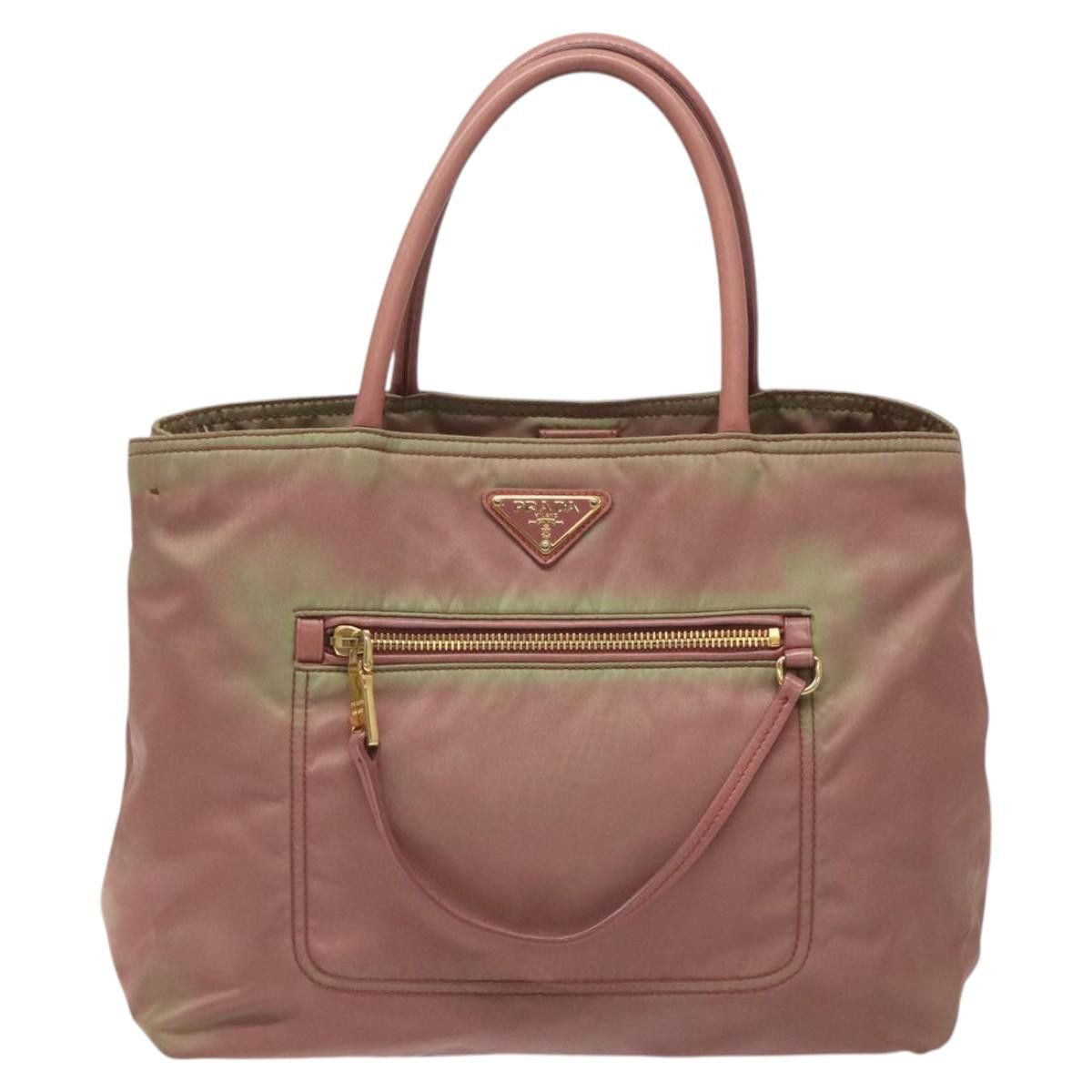 Prada PRADA Hand Bag Nylon Pink Gold Size ONE SIZE - 13 Thumbnail