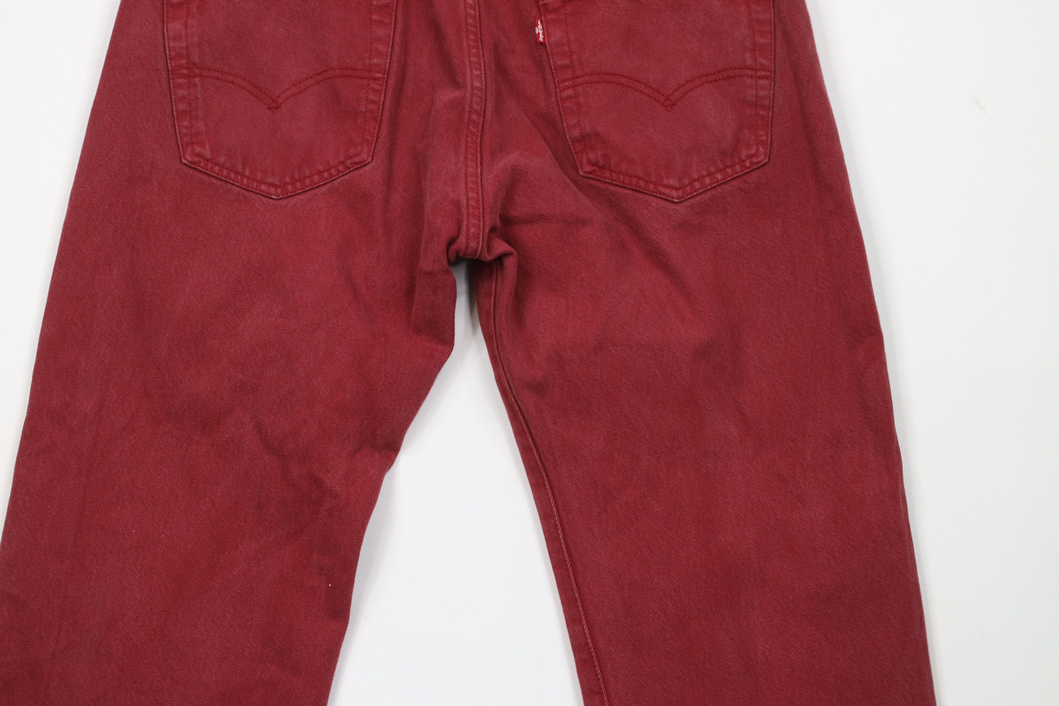 Levi's Vintage Y2K Levis 501xx Button Fly Original Fit Jeans Red Size US 34 / EU 50 - 13 Thumbnail