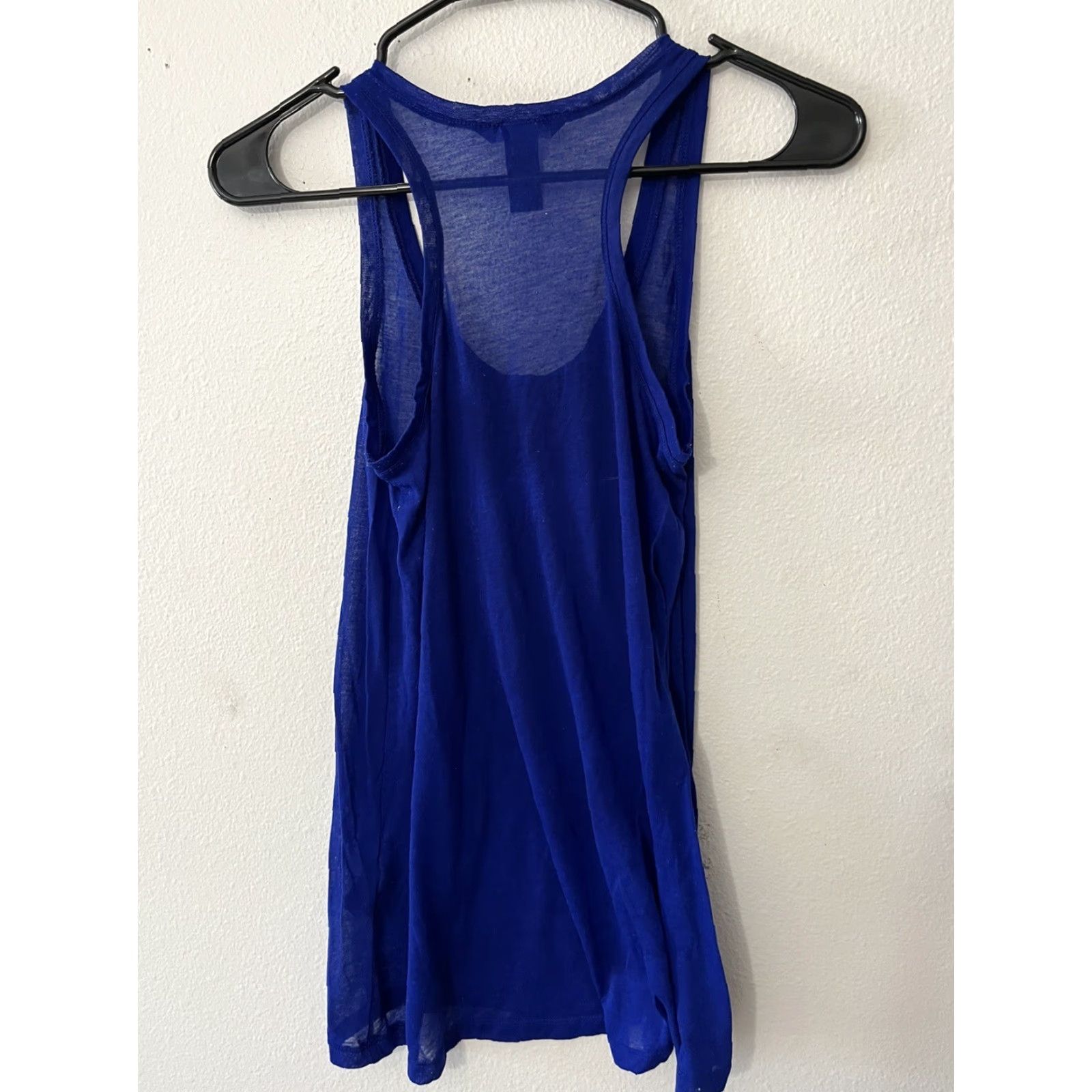 H&M H & M Basic Sleeveless Tank Skater XS Royal Blue Shirt Women XS Blue Skater Tank Dress Casual Size XS / US 0-2 / IT 36-38 - 2 Thumbnail