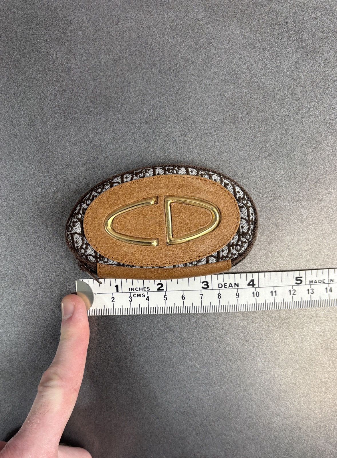 Dior 1970s Christian Dior Trotter Coin Purse Vintage Monogram Key Size ONE SIZE - 10 Thumbnail