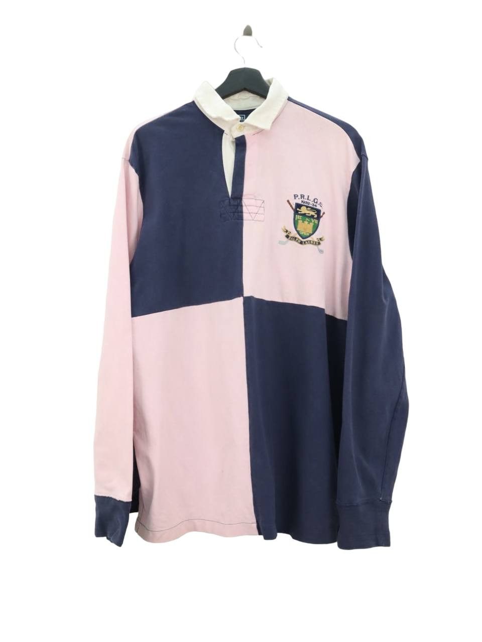 Polo Ralph Lauren Polo Ralph Lauren Color Block Patch #2 L/S Polo Rugby Shirt Size US L / EU 52-54 / 3 - 4 Thumbnail