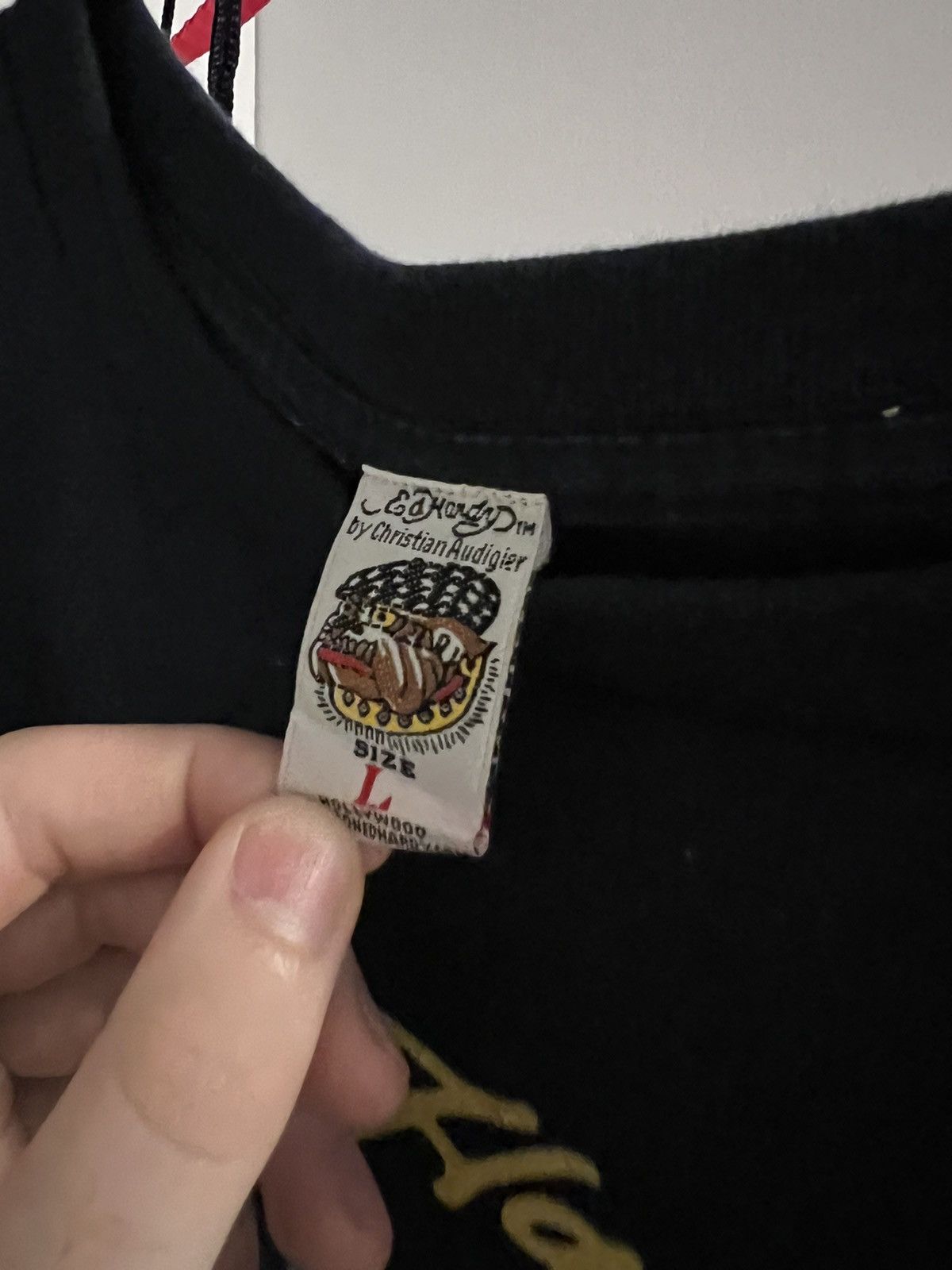 Ed Hardy × Vintage Ed Hardy “Hollywood” T Shirt Size US L / EU 52-54 / 3 - 3 Thumbnail