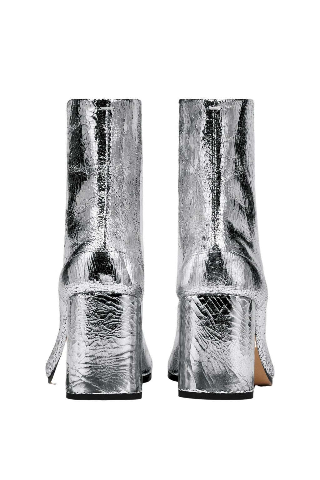 Maison Margiela MAISON MARGIELA Tabi Silver Broken Mirror 8cm Boots Size US 10 / IT 40 - 3 Thumbnail