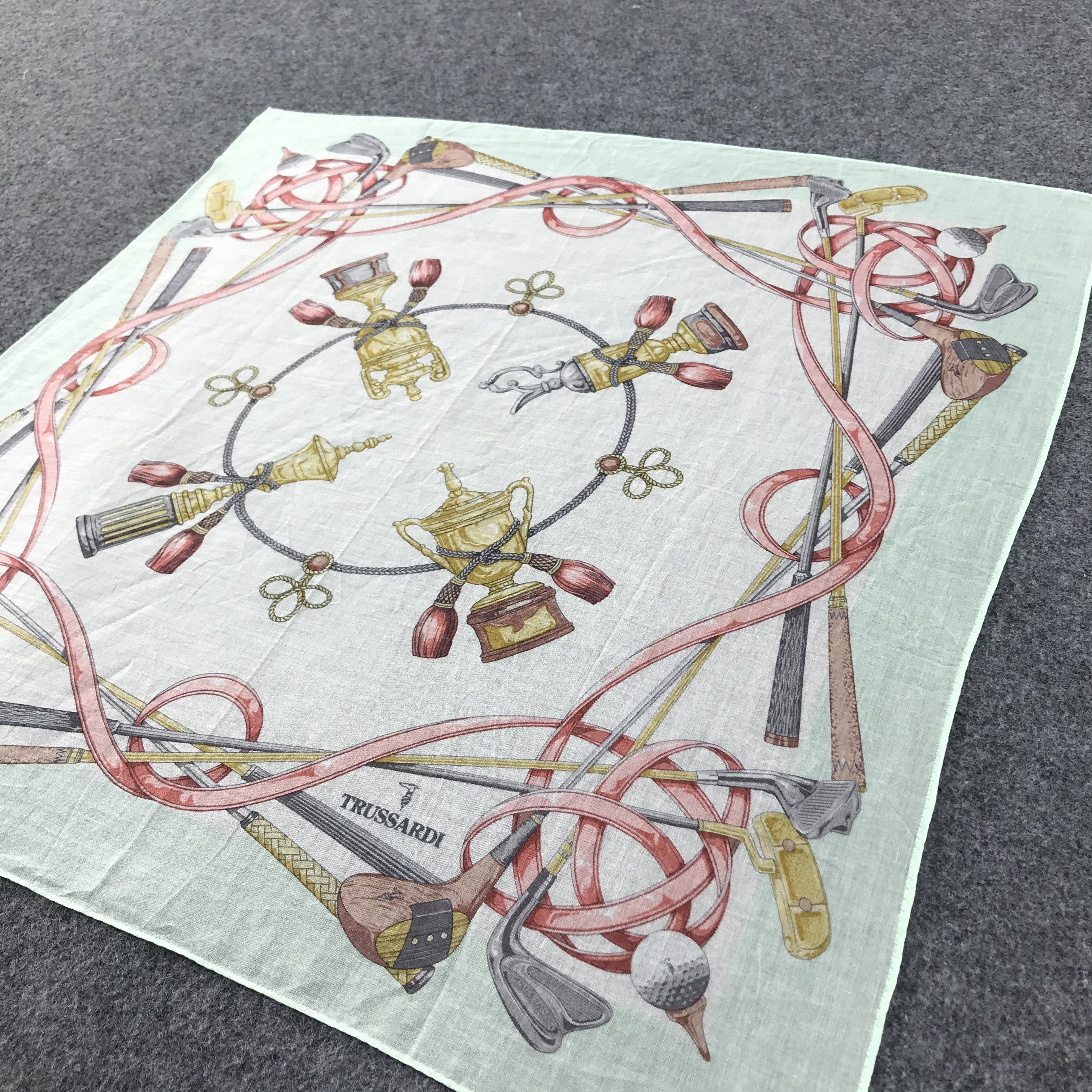 Trussardi × Vintage Trussardi Handkerchief Neckerchief Bandana SCT079 Size ONE SIZE - 5 Thumbnail