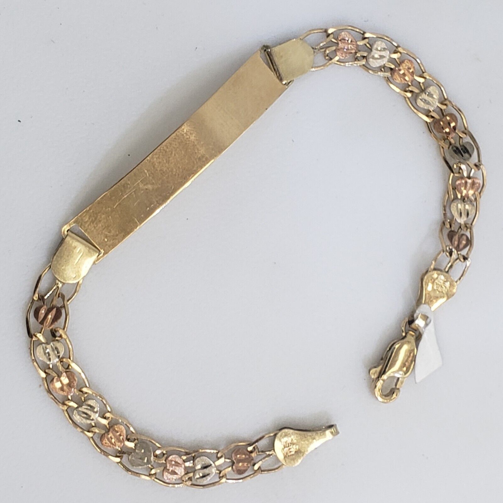 Other Womans real 10k Tri Gold bracelet Size ONE SIZE - 10 Thumbnail