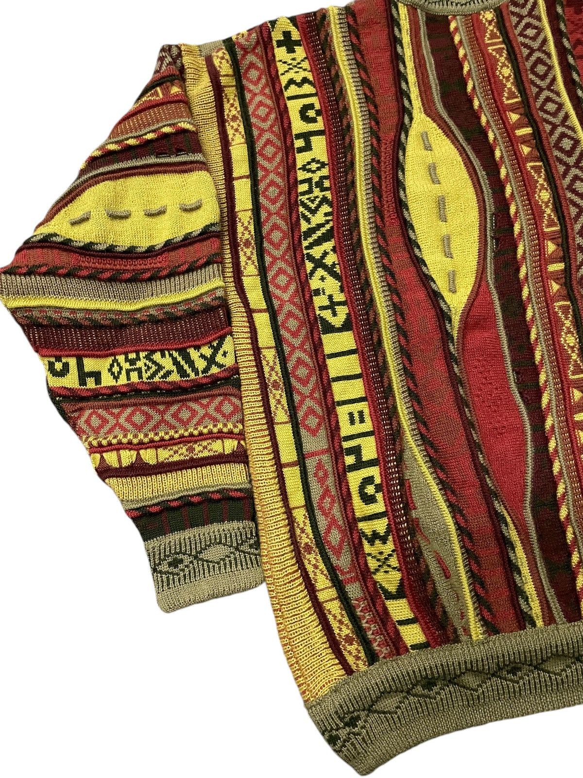 Coogi × Tundra Emaroo Australia 3D Coloured Cable Knit Coogi Style Sweater Size US M / EU 48-50 / 2 - 12 Thumbnail