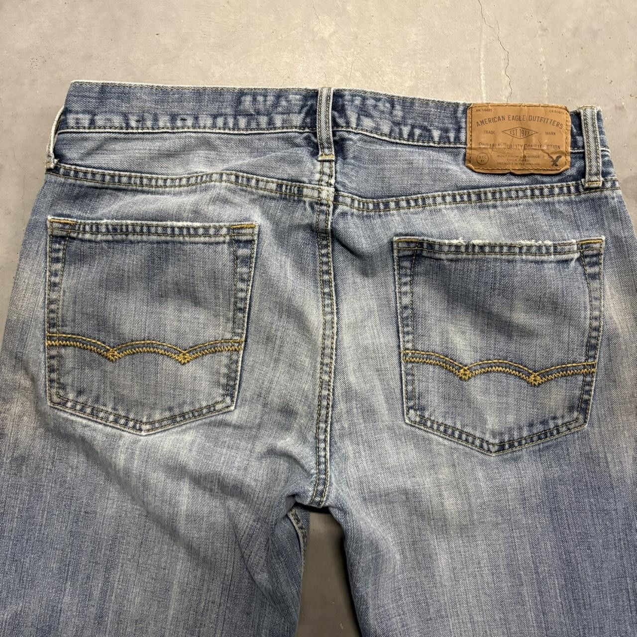 Japanese Brand × Vintage Crazy Vintage Y2K/2000s Baggy Streetwear Skater Style Light Wash Denim Jeans! Size US 32 / EU 48 - 5 Thumbnail