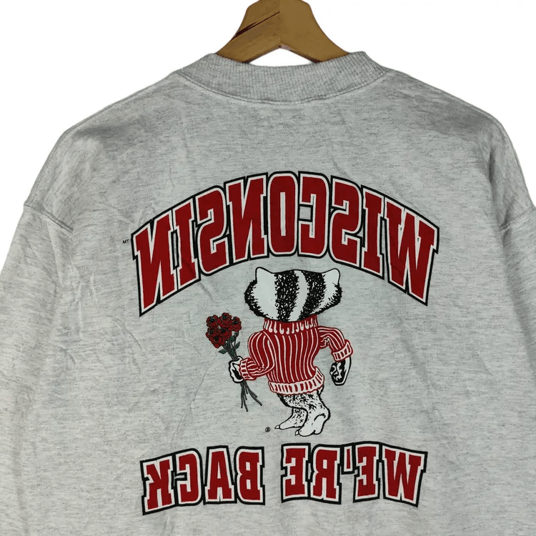 Gildan Vintage Y2K Mirror Print Wisconsin Rose Bowl Sweatshirts Size US M / EU 48-50 / 2 - 4 Thumbnail
