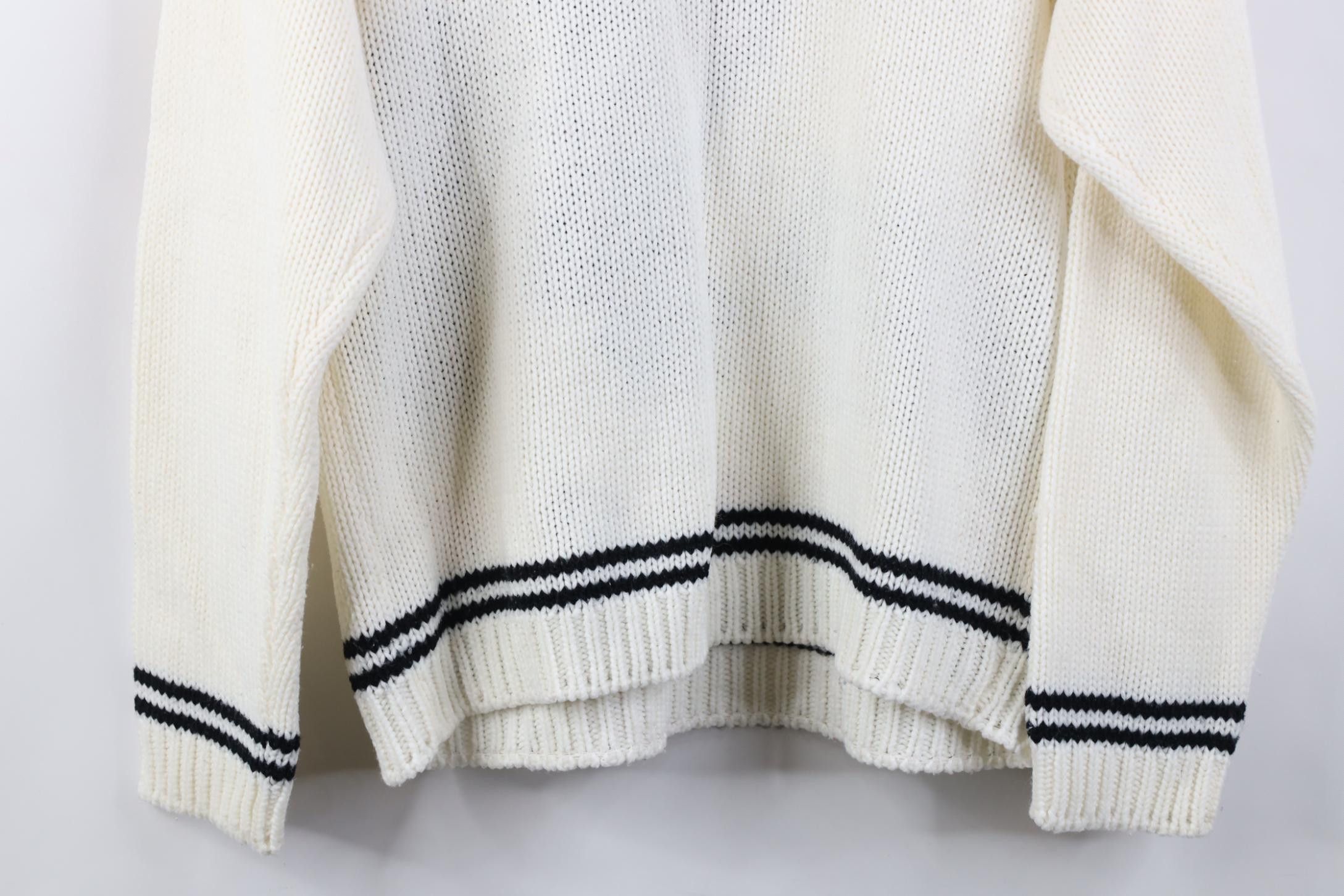 Vintage Vintage 80s 90s Abstract Dog Flower Heart Ribbed Sweater Size L / US 10 / IT 46 - 11 Thumbnail