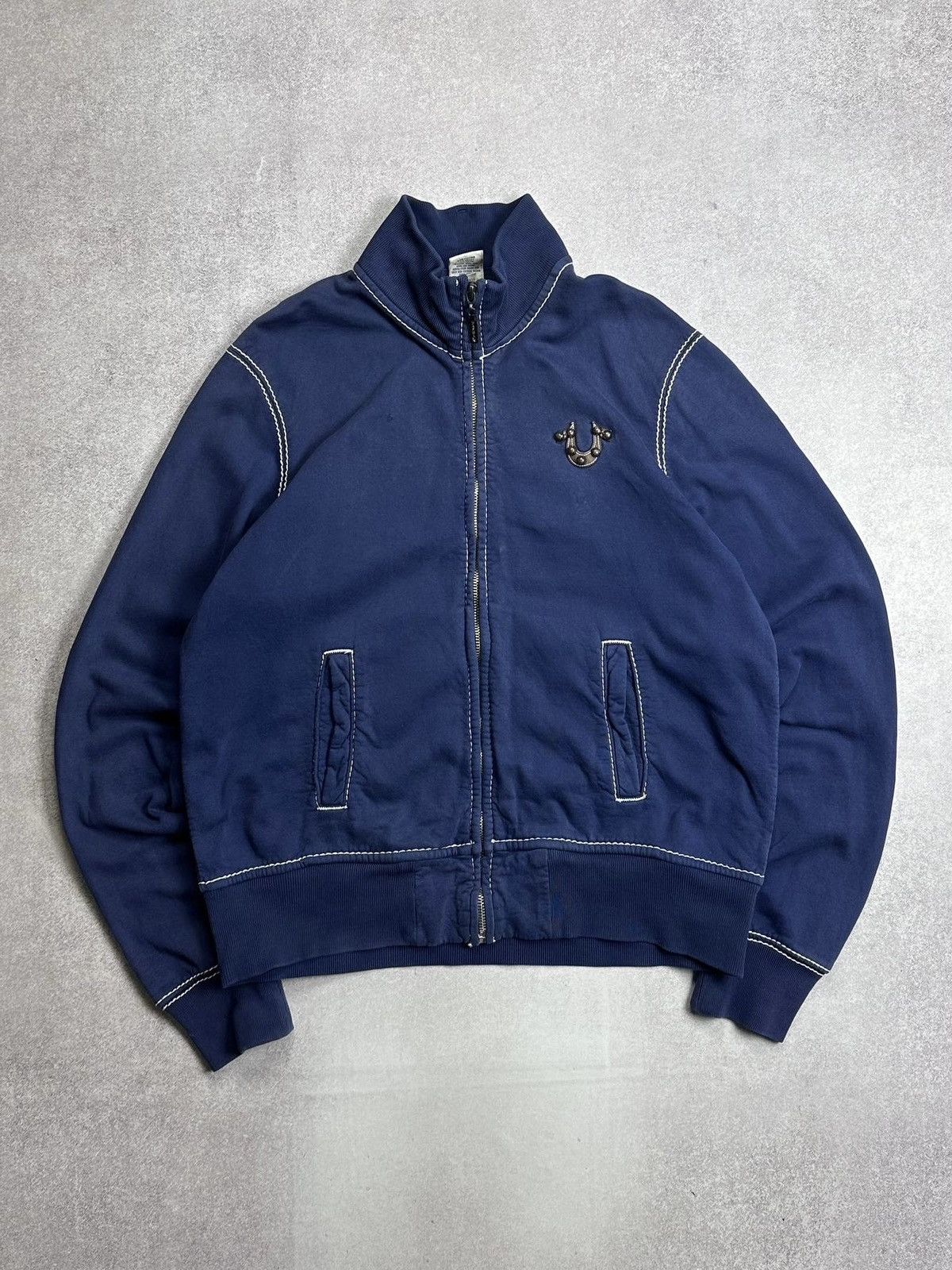 True Religion Vintage True Religion Big Logo Spellout Bomber Jacket XXL Size US XXL / EU 58 / 5 - 7 Thumbnail