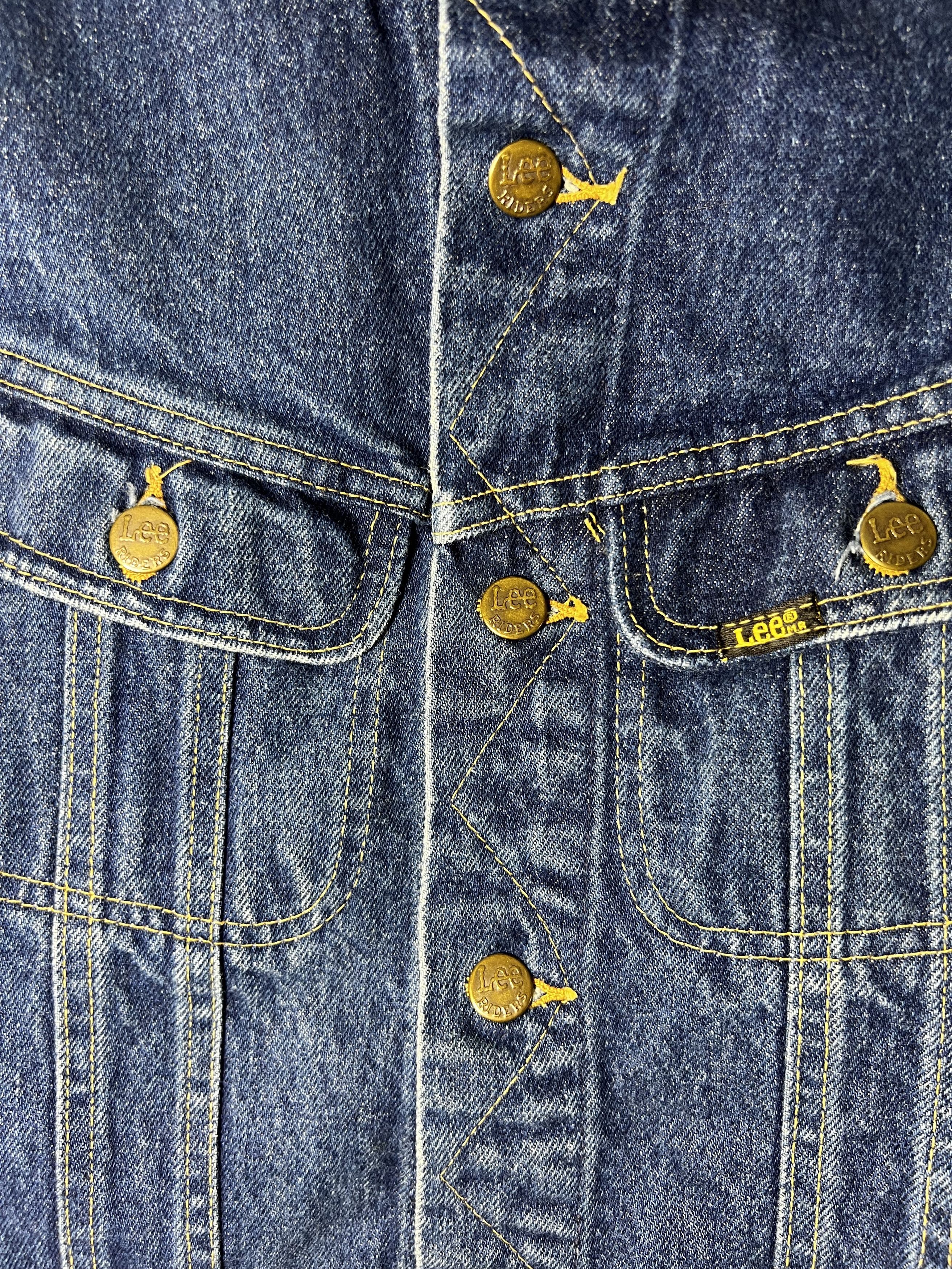 Lee × Vintage Vintage 1980's Lee 2 Pocket Denim Jean Jacket Size US M / EU 48-50 / 2 - 4 Thumbnail