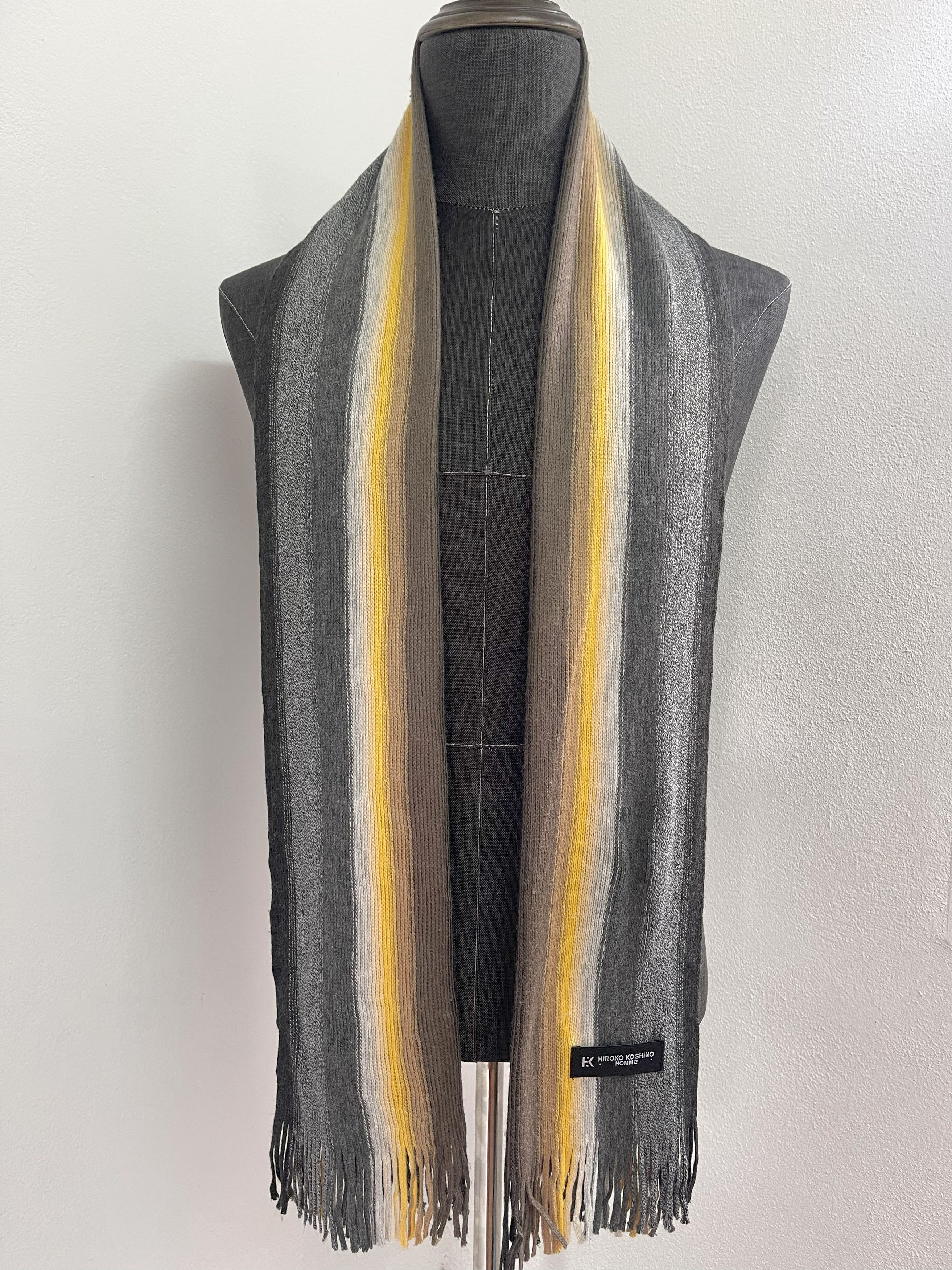 Hiroko Koshino Homme Vintage Hiroko Koshino Scarf / Muffler - 6043 Size ONE SIZE - 2 Thumbnail