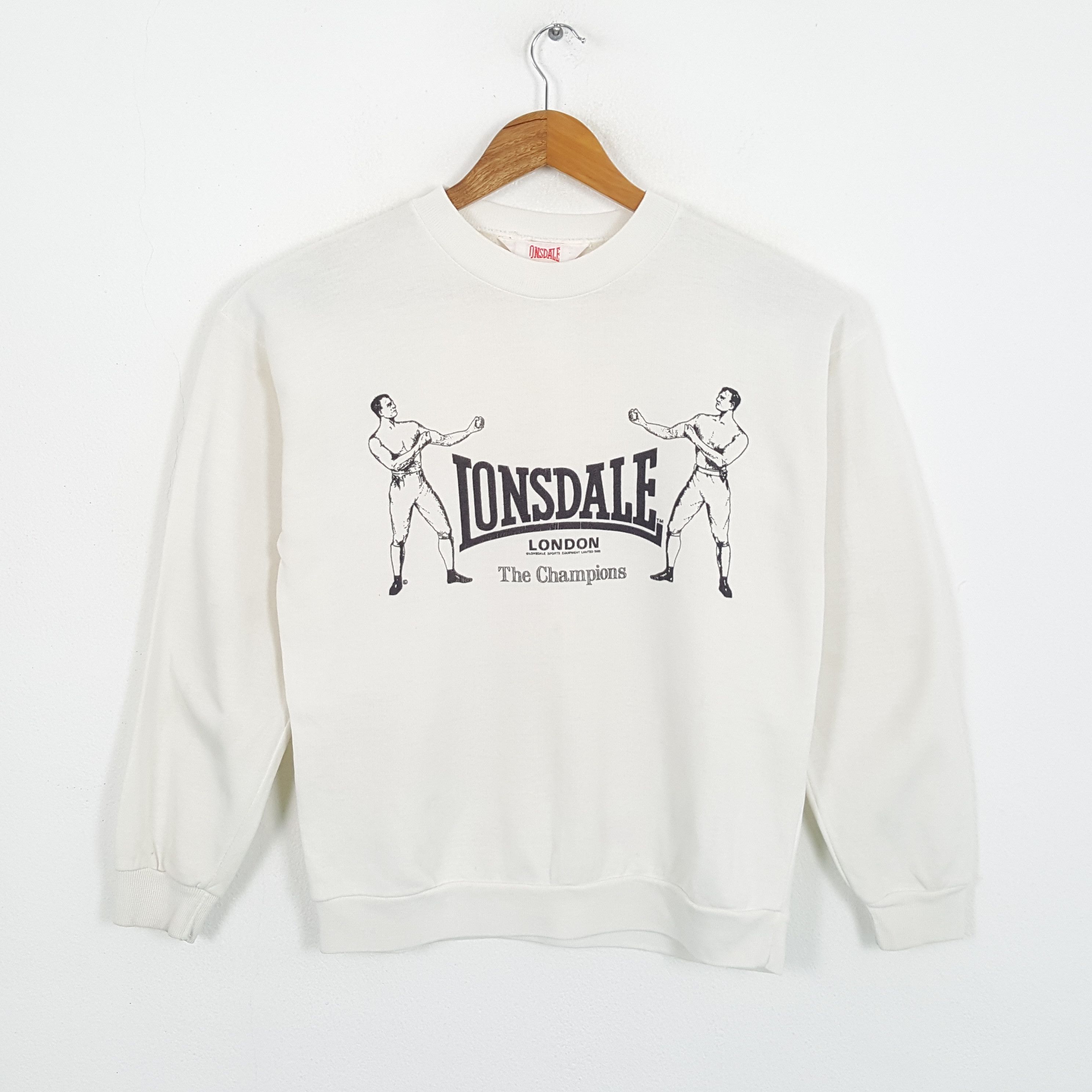 Lonsdale × Vintage Vintage LONSDALE Fashion Punk Band Style Sweatshirts Size US M / EU 48-50 / 2 - 1 Thumbnail
