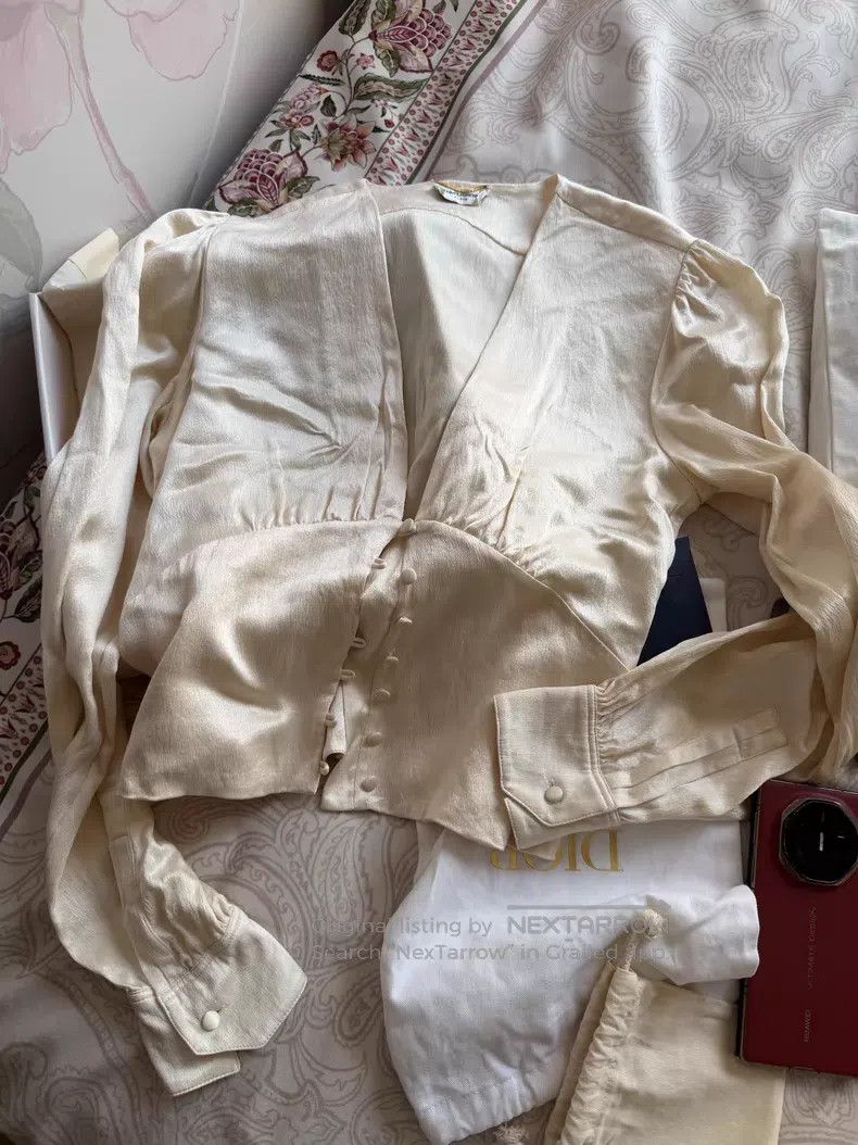 Saint Laurent Paris Saint Laurent Paris Silk Shirt Size XS / US 0-2 / IT 36-38 - 4 Thumbnail