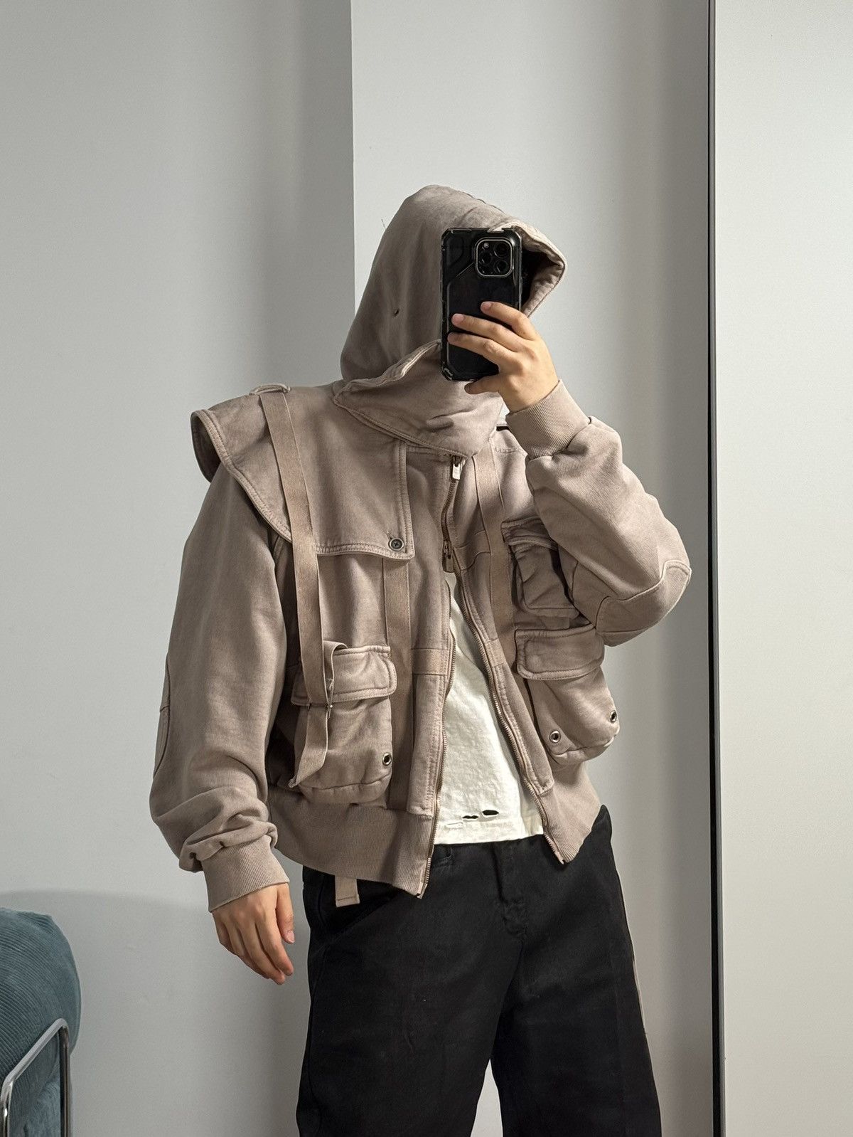 SHINE LUXURY Shine Luxury “SANGUINE” Layered Navigator Zipper Hoodie Size US S / EU 44-46 / 1 - 18 Thumbnail