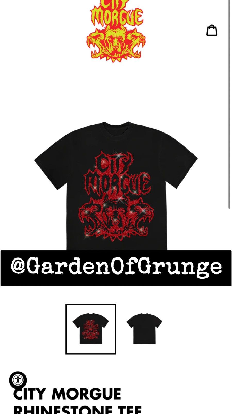 City Morgue × G59 Records × Missing Since Thursday MY BLOODY AMERICA RHINESTONE SHIRT Size US L / EU 52-54 / 3 - 1 Thumbnail