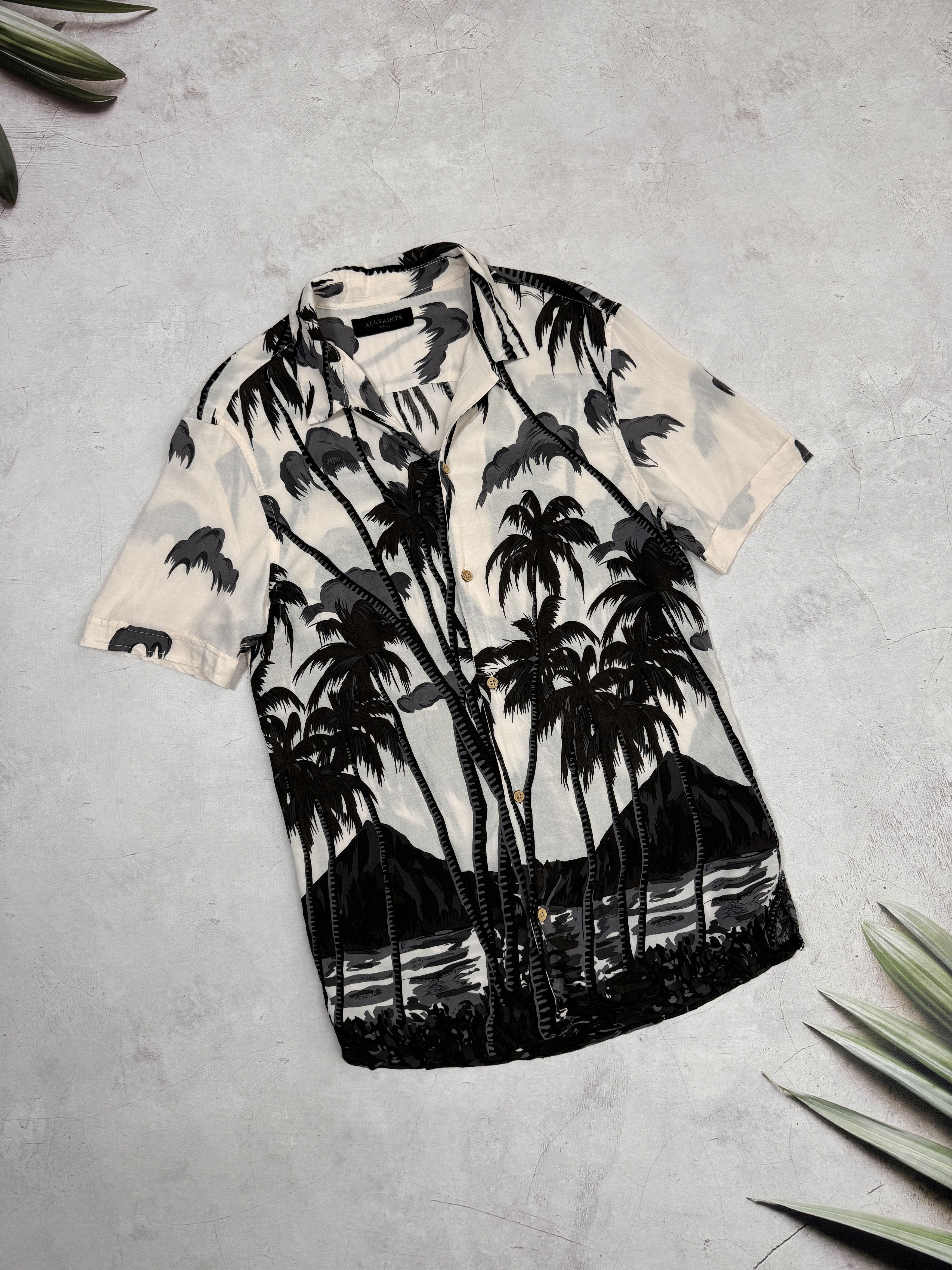 Allsaints Allsaints Hawawiian Shirt Viscose Palmes & Ocean Size US S / EU 44-46 / 1 - 6 Thumbnail
