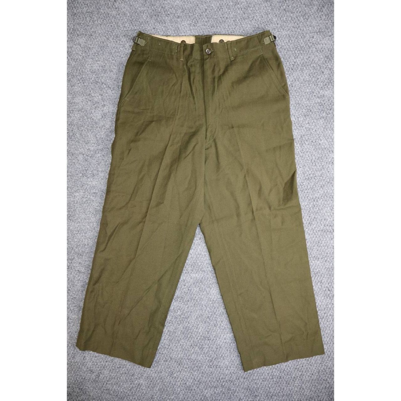 Vintage Vintage US Army Field Trousers Olive Green Size 34x28 Size US 34 / EU 50 - 1 Thumbnail