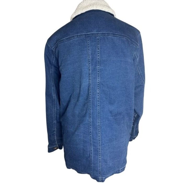 Sezane Sezane Will Denim Blue Fleece thicker Collar Jacket M bust 4 Size M / US 6-8 / IT 42-44 - 2 Thumbnail