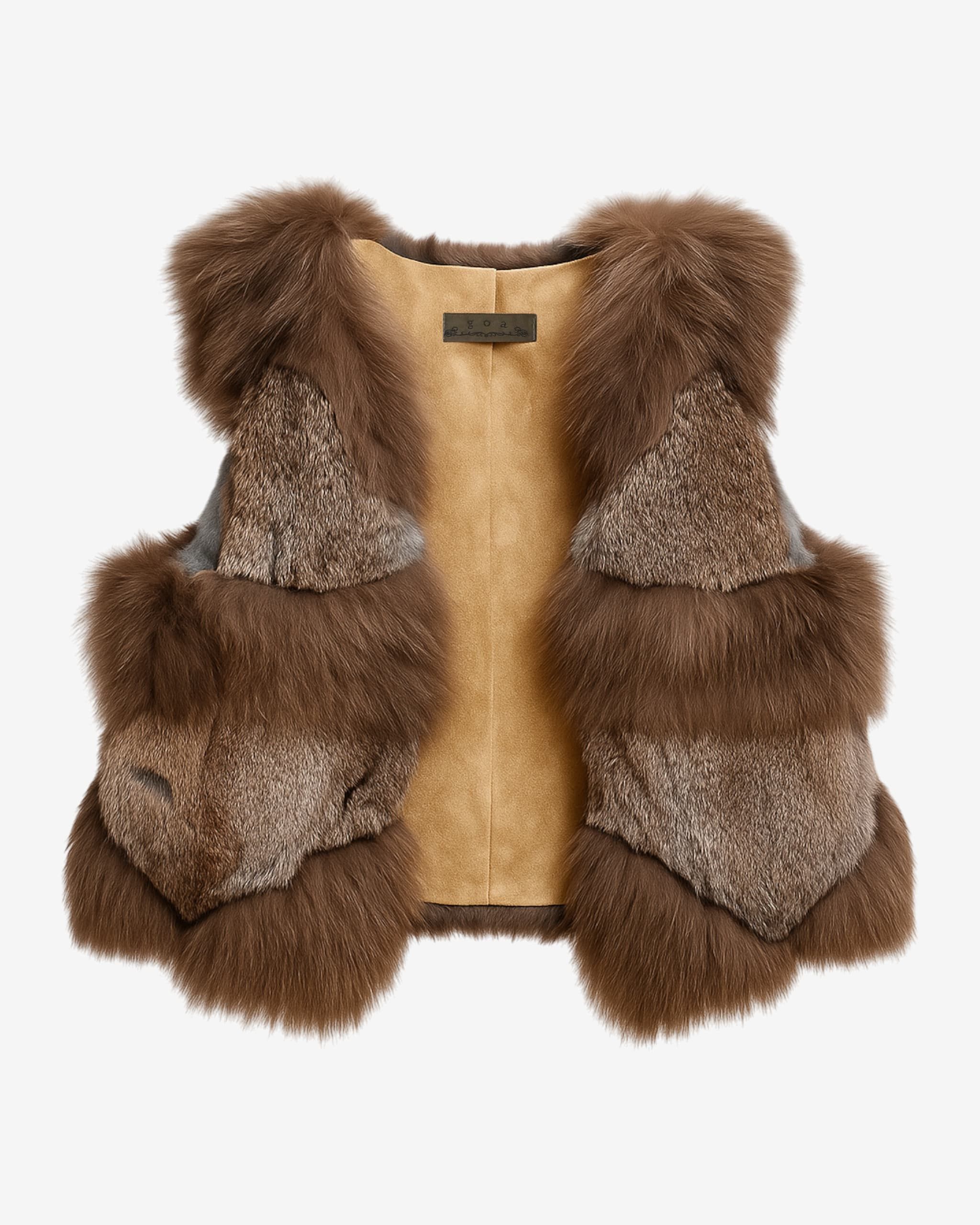トップス 00s archive goa fur jilet vest cardigan 00s Archive goa vintage cut-and-sew vest.