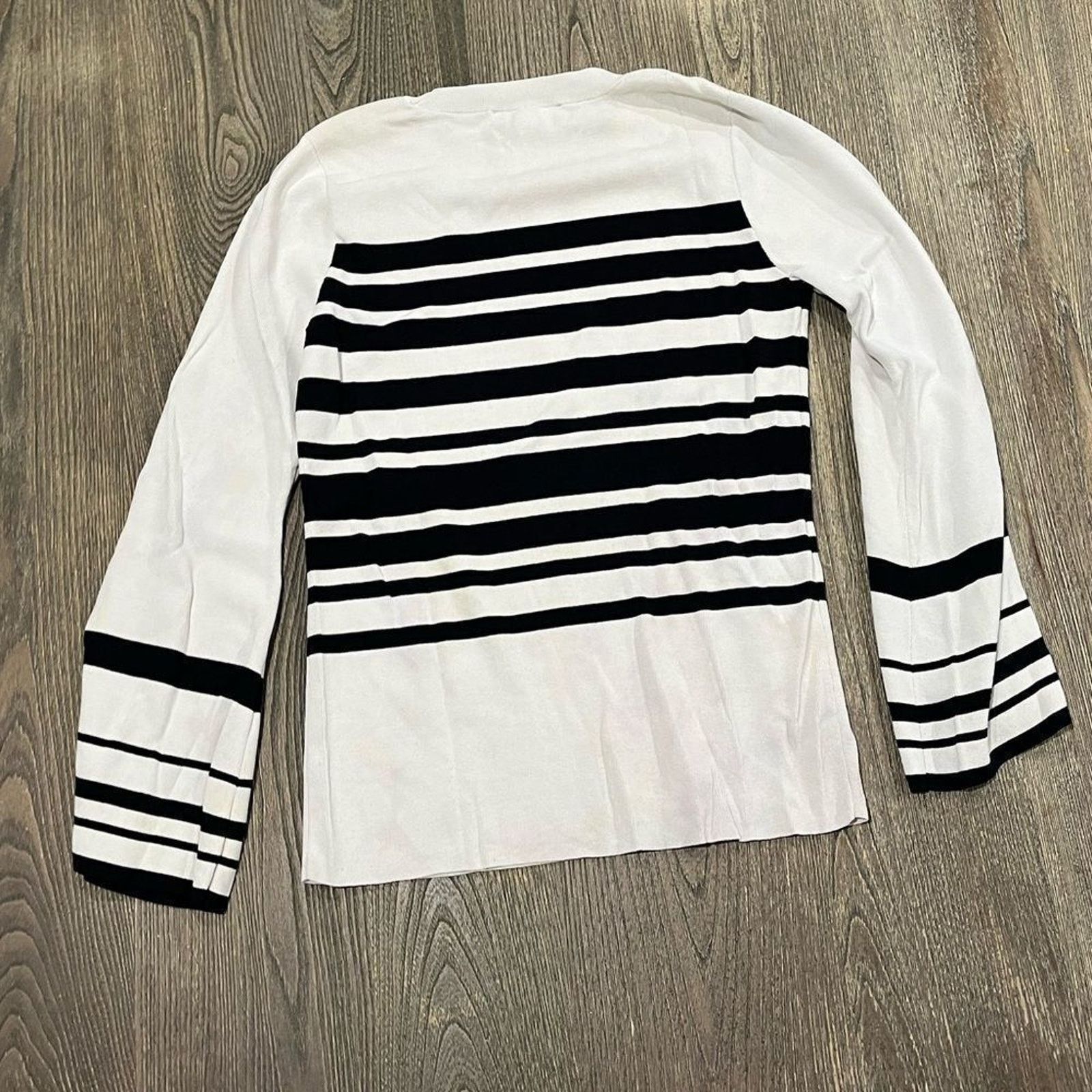 Vintage INC International Concepts Striped Bell-Sleeve Sweater Sz XL Size XL / US 12-14 / IT 48-50 - 3 Thumbnail
