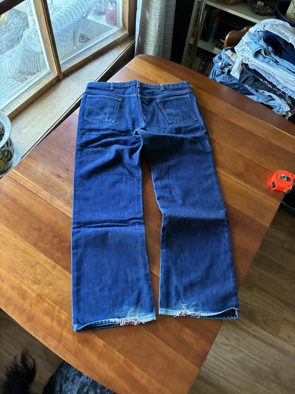 Levi's Vintage 1970’s Levis orange tab flannel lined bootcut jeans Size US 38 / EU 54 - 1 Thumbnail