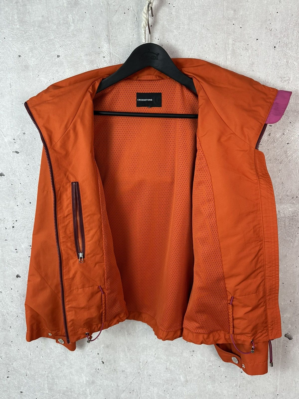 Other Creenstone Orange Nylon Full Zip Relaxed Women’s Jacket Size M / US 6-8 / IT 42-44 - 17 Thumbnail