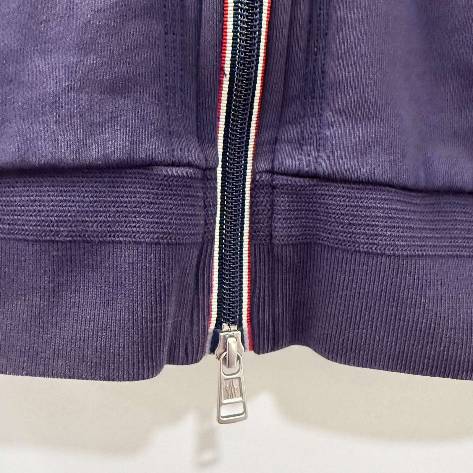 Moncler Moncler Navy Cotton Zip Hoodie with Logo Patch (Size M) Size US M / EU 48-50 / 2 - 4 Thumbnail