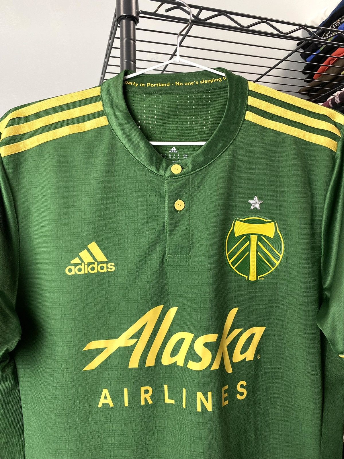 Adidas Adidas Portland Timbers Soccer Jersey T Shirt Size US M / EU 48-50 / 2 - 3 Thumbnail