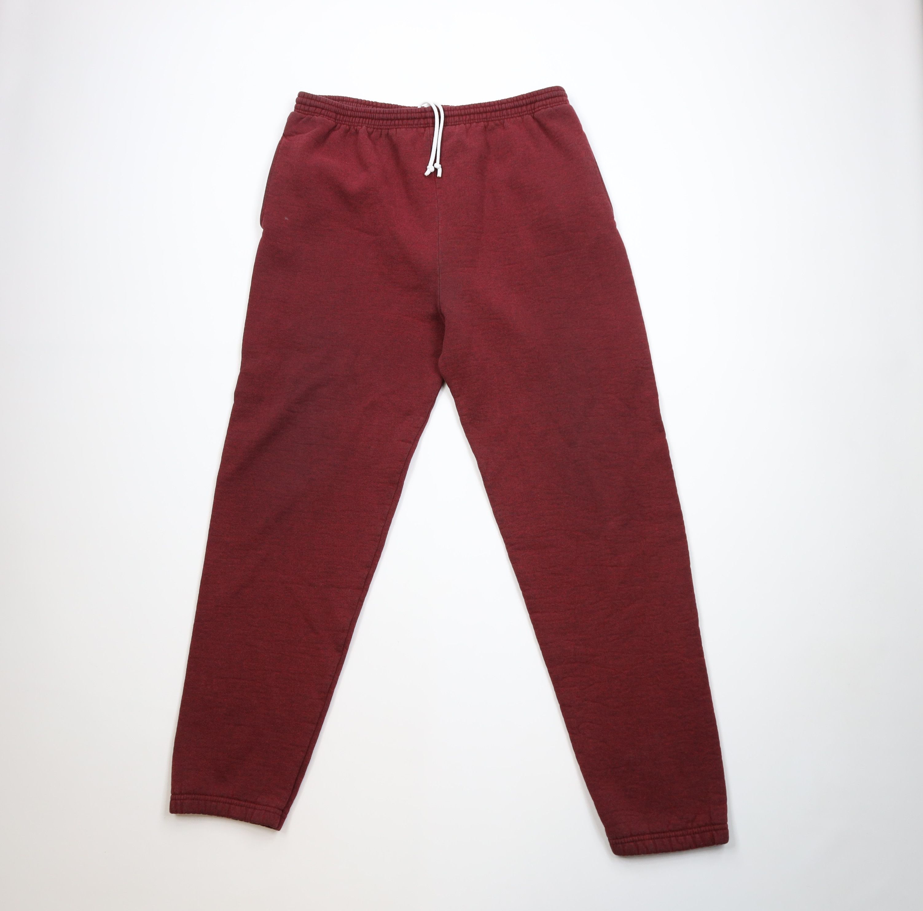 Vintage Vintage 90s Streetwear Heavyweight Sweatpants Joggers Red Size US 38 / EU 54 - 1 Thumbnail