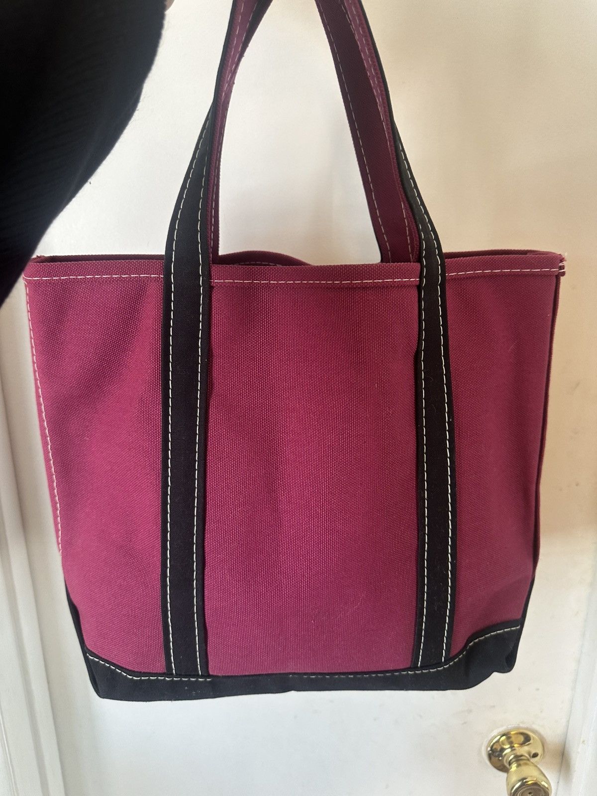 レディース L.L.Bean Suede Leather Tote Y2K purple