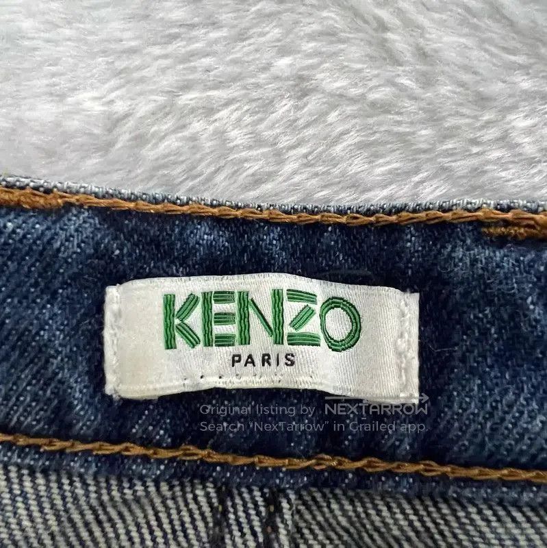 Kenzo KENZO Summer Blue Cotton Casual Pants . Size 30" / US 8 / IT 44 - 3 Thumbnail