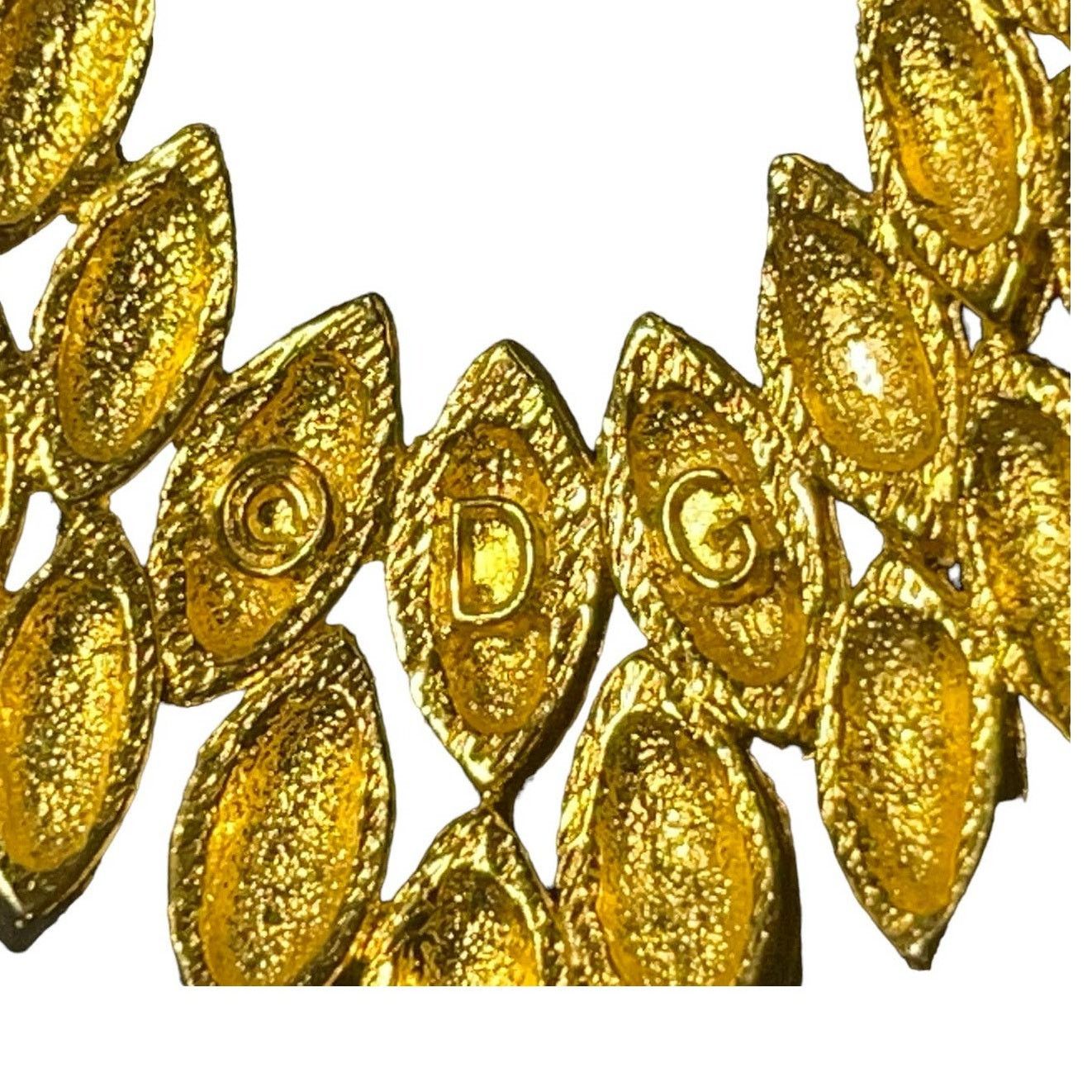 Dolce & Gabbana Dolce & Gabbana Cream Enamel Chandelier Pendant Gold Tone Size ONE SIZE - 2 Thumbnail