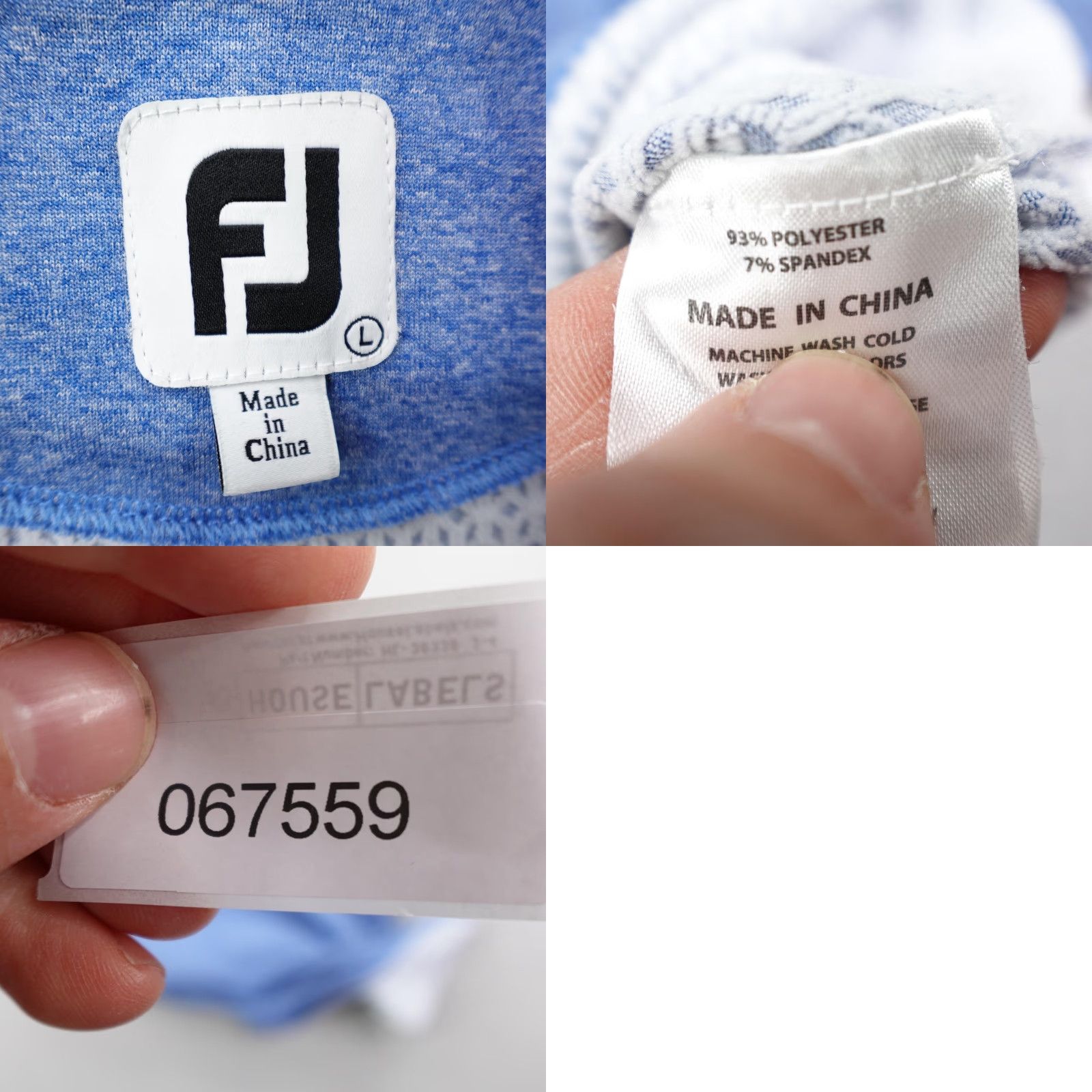 Footjoy FootJoy Sweater Womens Large Blue 1/4 Zip Royal Hawaiian Fleece Golf Pullover Size L / US 10 / IT 46 - 8 Thumbnail