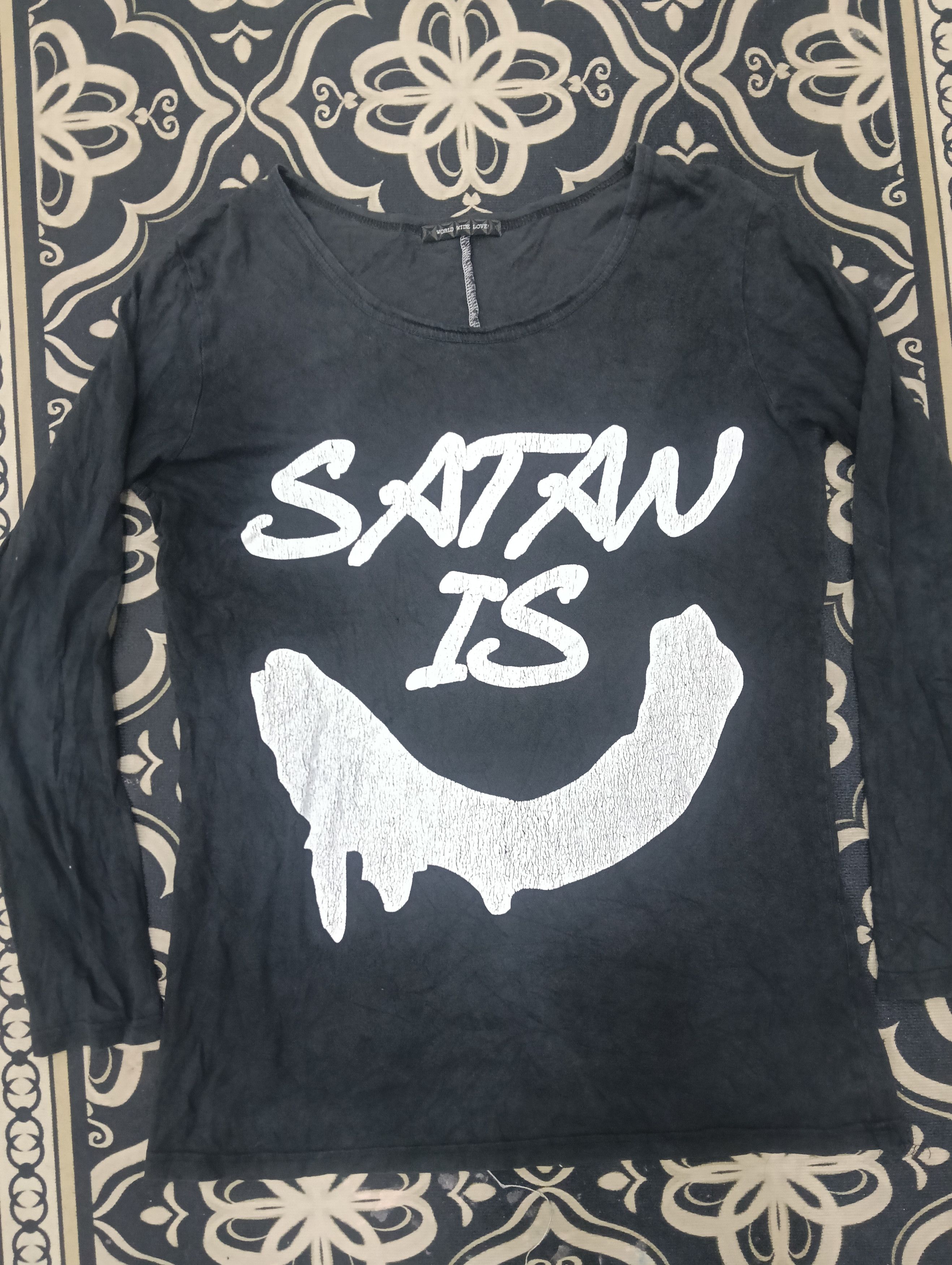 If Six Was Nine Vintage World Wide Love Japanese Harajuku Brand Size US L / EU 52-54 / 3 - 2 Thumbnail